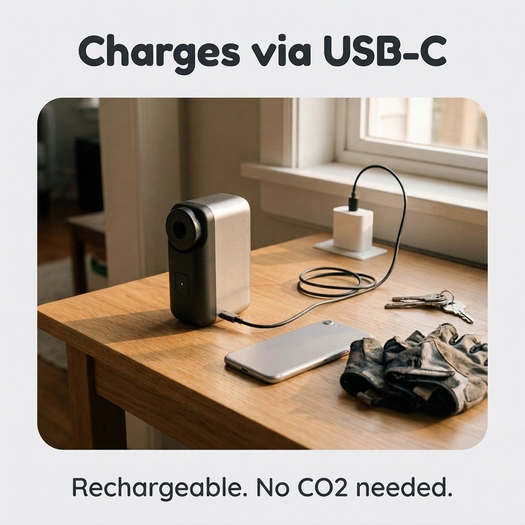 Pocket Electric Bike Pump